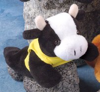 7" - 8" Laying Beanies Cow-0