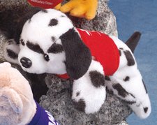 7" - 8" Laying Beanies Dalmation-0