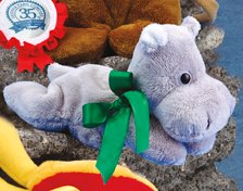 7" - 8" Laying Beanies Hippo-0